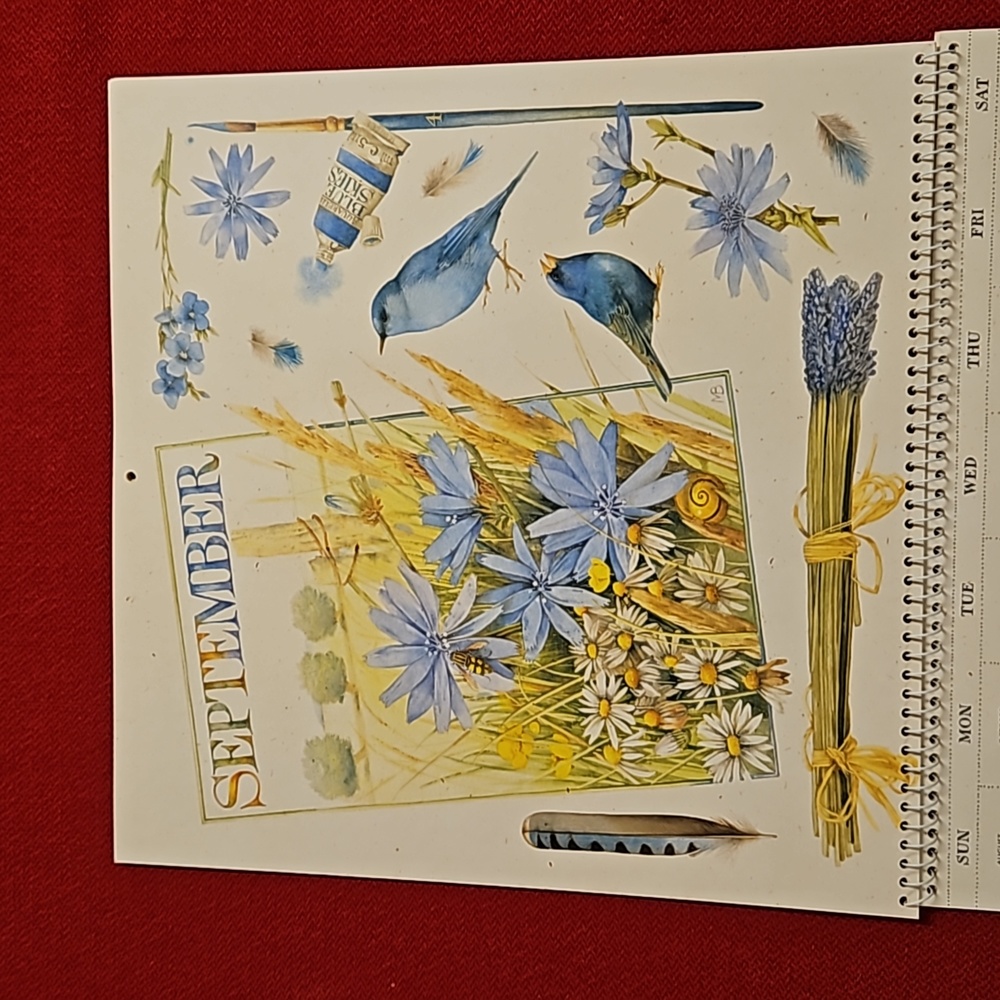 Marjolein Bastin Hallmark @2001 calendar UNUSED Nature's Sketchbook art craft - Picture 13 of 16